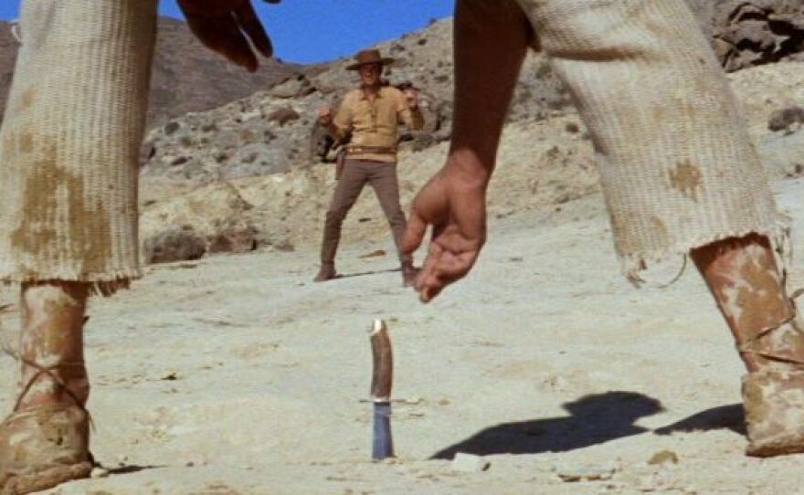 One of the brilliant visual moments in Sergio Sollima's western "The Big Gundown."