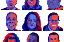 Swing Shift voters, a group of swing voters in swing states who NPR is routinely speaking with through the next several months. Clockwise from top left: Lee from Nevada, Michelle from Michigan, Wally from Georgia, Jason from North Carolina, Evan from Wisconsin, Gerald from Georgia, Colleen, John and Theresa from Pennsylvania.
