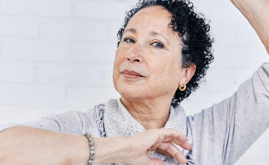 Virginia Johnson, 73, the outgoing artistic director of Dance Theatre of Harlem poses in one of the company's ballet studios at 466 West 152nd street in New York City, N.Y. on Thursday, June 22, 2023.