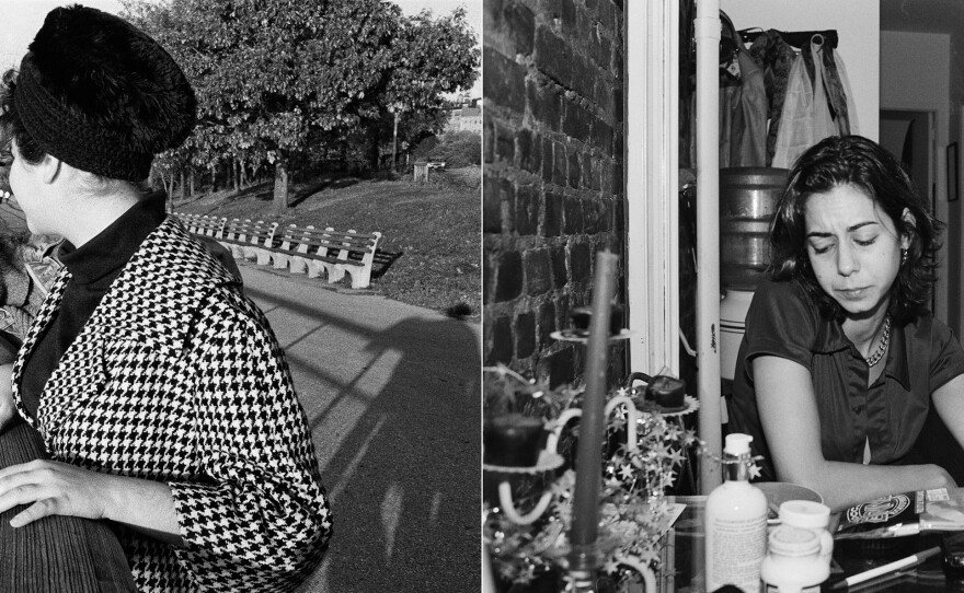 Jen and Molly (left) 1985; Jen (right) 1996