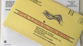 A 2018 mail-in ballot is seen in this photo, May 29, 2018.