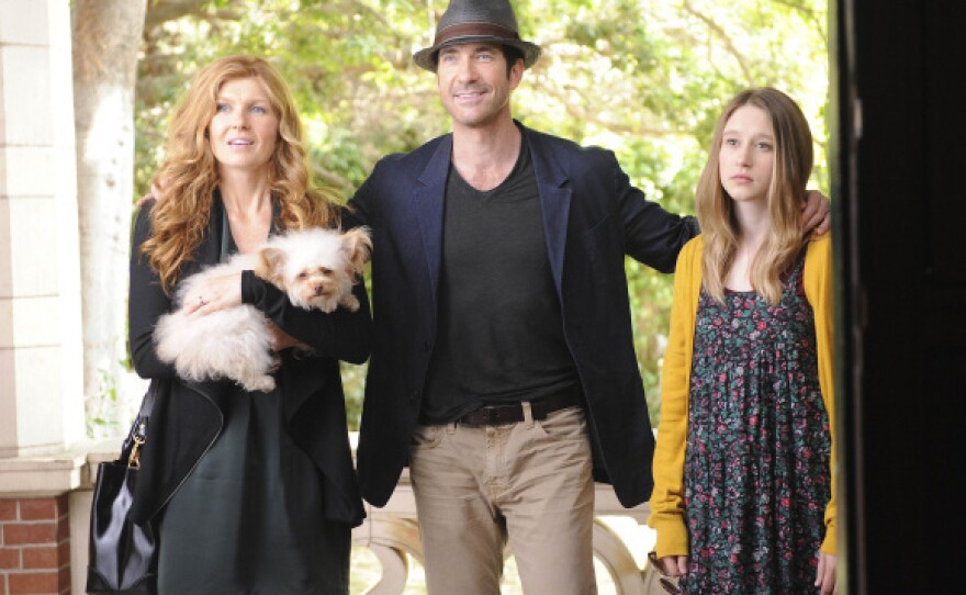 <p>Connie Britton, Dylan McDermott, and Taissa Farmiga play a family moving into a house, where the previous tenants were found dead.</p>