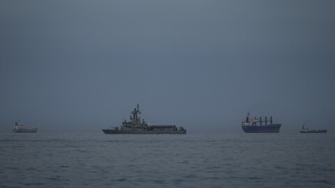 A shirt is seen hanging Sunday amid the rubble in the Beryanak District in Tehran, Iran, after it was damaged by missile attacks two days before.