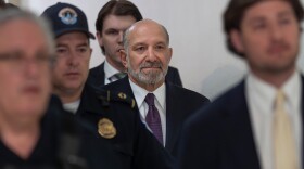 Commerce Secretary Howard Lutnick arrives for a deposition as part of the House Oversight Committee's investigation of convicted sex offender Jeffrey Epstein, at the Capitol in Washington, on Wednesday, May 6, 2026.