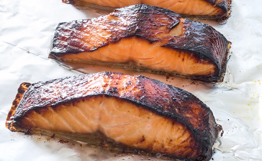Miso marinated salmon. In Season 18 of AMERICA'S TEST KITCHEN, hosts Bridget Lancaster and Julia Collin Davison head into the test kitchen to bring viewers equipment reviews, taste tests, and recipes for the home cook.