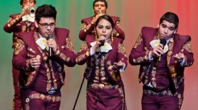 Students from Mariachi Halcon, a top-ranked competitive high-school mariachi band in the rural ranching town of Zapata, Texas.
