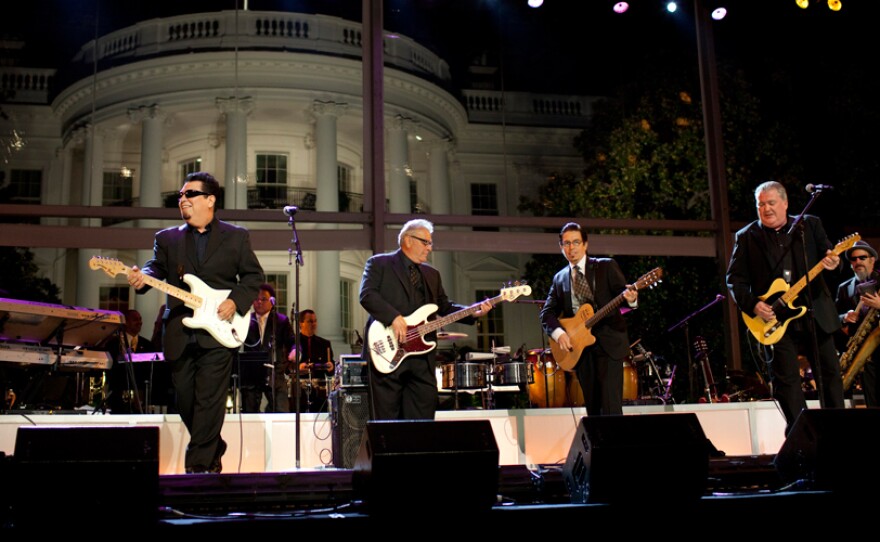 Los Lobos plays for the audience at the White House at the October 13, 2009 taping.