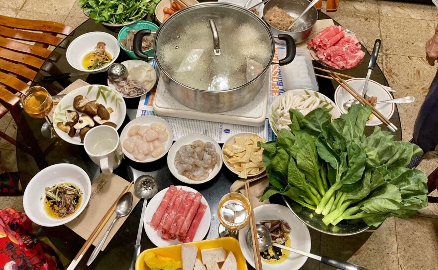 Alvina Chu loves hot pot for the new year because "the meal gathers us around the pot to commune with each other and enjoy our favorite bites."