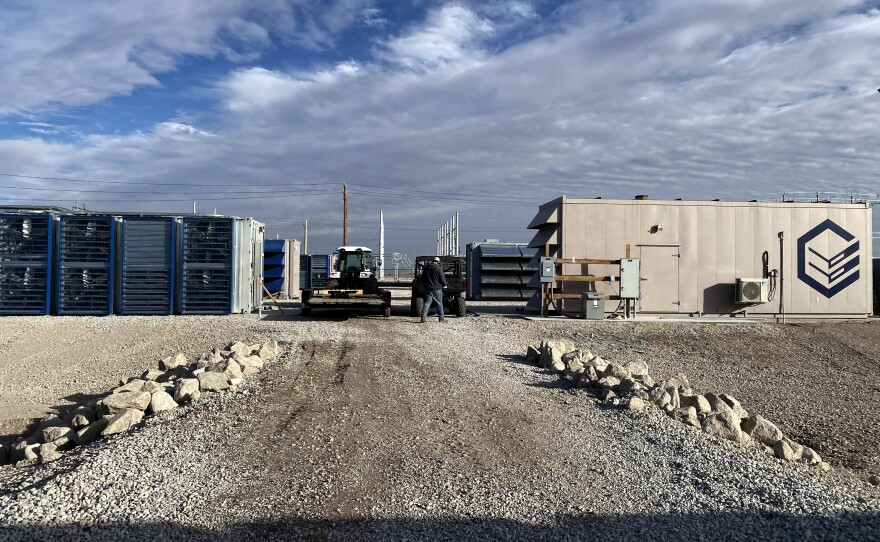 A view of the Compute North facility in rural Nebraska.