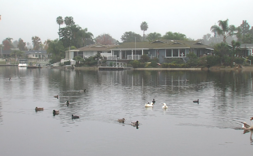 Houses on Lake San Marcos, Dec. 4, 2014.