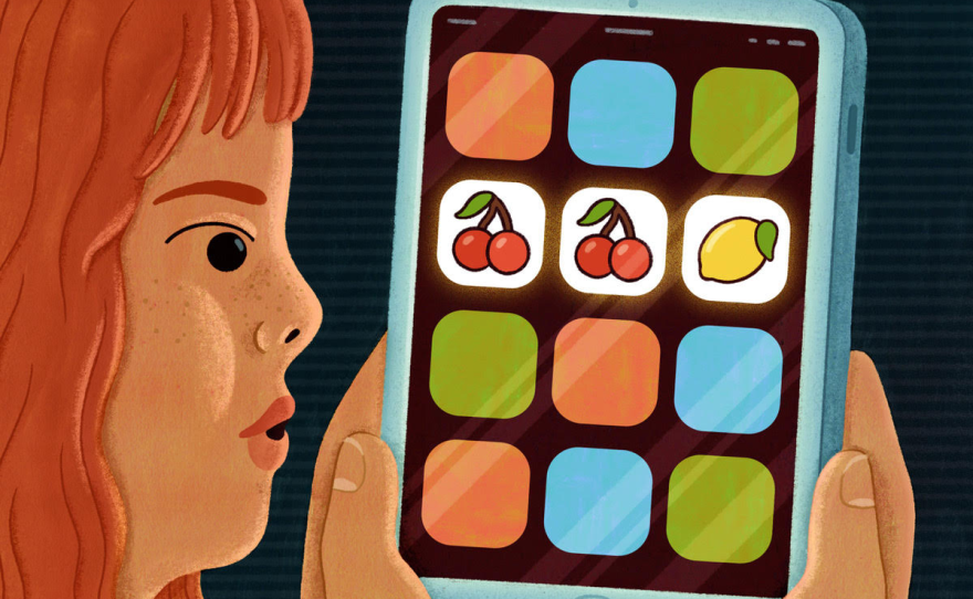What makes a person keep playing a video slot machine? Some of the same features that make children stay on social media apps or video games for too long.