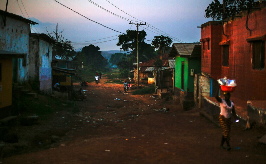 The Liberian-Guinean border has been closed since the early days of the Ebola outbreak. The Liberian city of Ganta — about a mile from the border — has historically been a hub of commerce, and was hit hard by the closure.