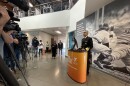 U.S. Surgeon General Dr. Vivek Murthy was in Southeast San Diego Monday visiting the Jackie Robinson Family YMCA to see programs designed to help kids with mental health concerns, April 4, 2022.
