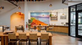 The interior of Bivouac Adventure Lodge is shown in an undated photo. The space will be one of four primary hubs to a reconfigured popup version of the North Park Book Fair on Saturday.