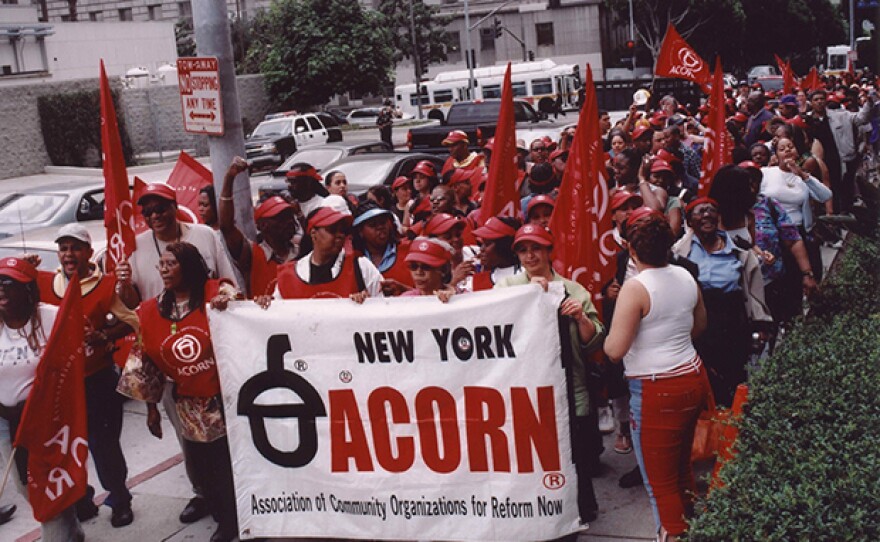 New York ACORN protest.