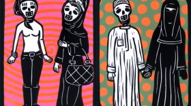 Prints by artist Bob Rob Medina, whose work will be on view August 4-12 at Voz Alta in Barrio Logan.