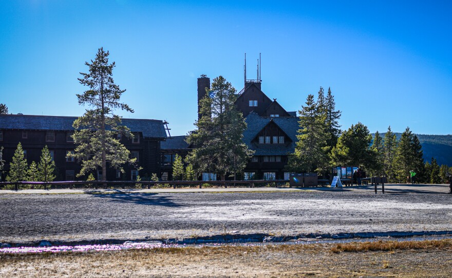 Old Faithful Inn, built in 1903, inspired the rustic log architecture in national parks across America, is pictured in this undated photo. 