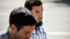 Najibullah Zazi, 25, arrives at the federal building in downtown Denver on Thursday. The FBI has been questioning Zazi about a suspected plot to bomb transportation targets in New York City.
