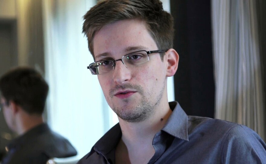 Edward Snowden, seen here in a photo provided by