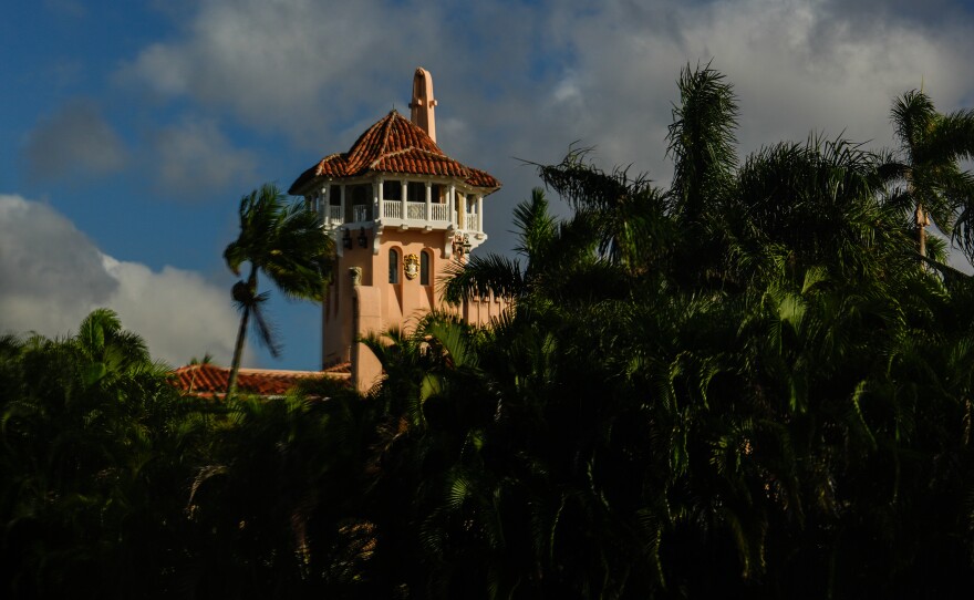 A building is seen at President Donald Trump's Mar-a-Lago club, Friday, Jan. 16, 2026, in Palm Beach, Fla. (AP Photo/Julia Demaree Nikhinson)