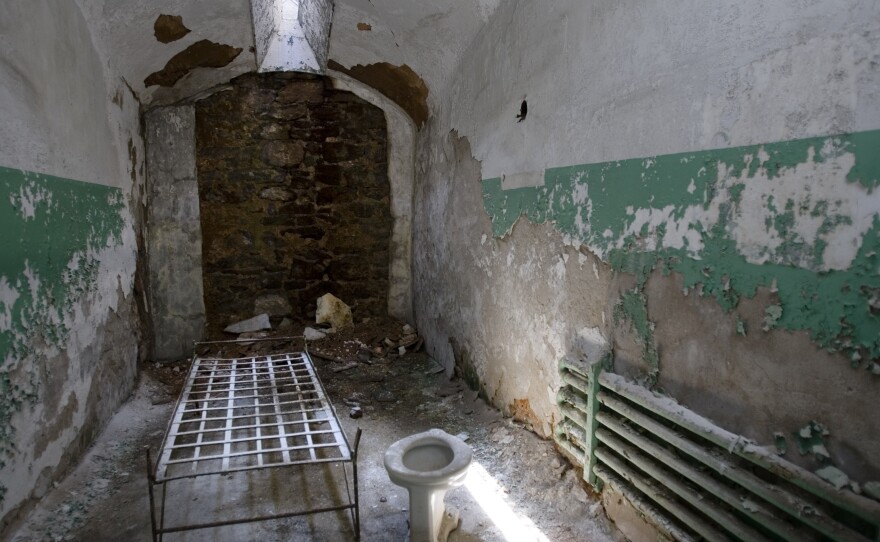 One of the cells at Eastern State Penitentiary in Philadelphia.