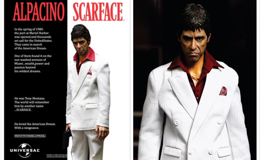 One of Blitzway's collectible toys for "Scarface."