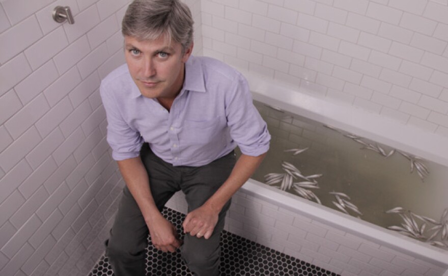 Steven Johnson and his bathroom "chowder."