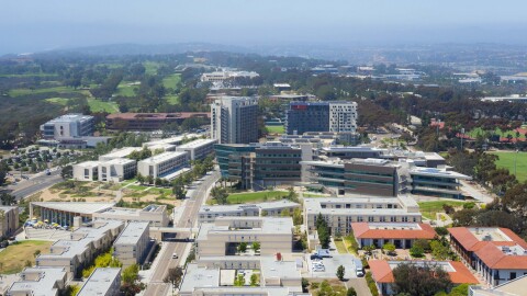 UC San Diego's campus is shown in this undated aerial photo.