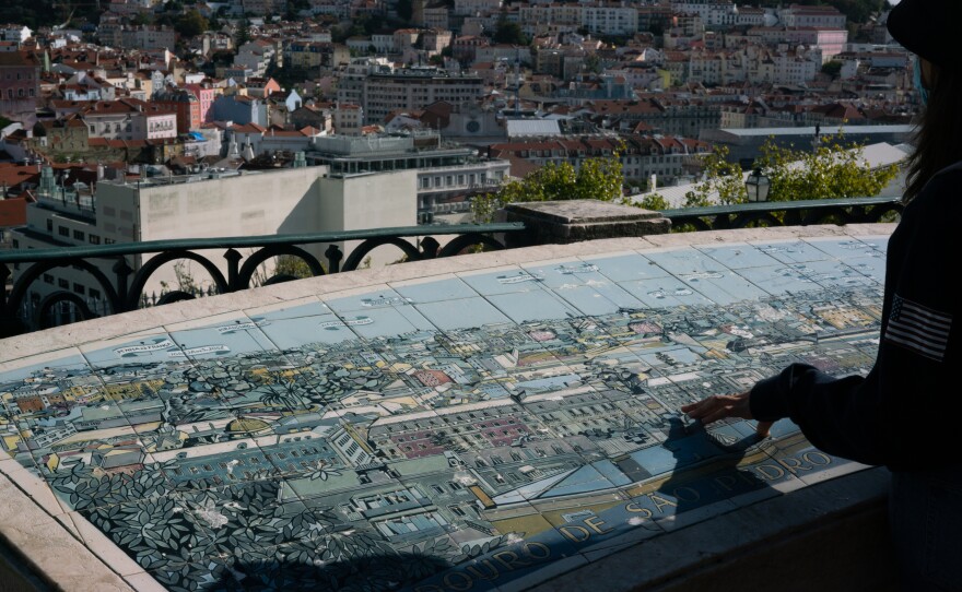 When NPR visited the capital, Lisbon, last month, the cobblestoned old town was packed with shoppers as well as tourists photographing intricately tiled buildings.