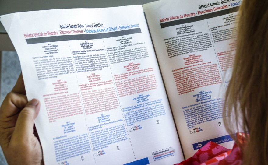 According to local law in Florida's Miami-Dade County, precincts with significant shares of Haitian American voters are required to offer ballots in Haitian Creole, in addition to English and Spanish.