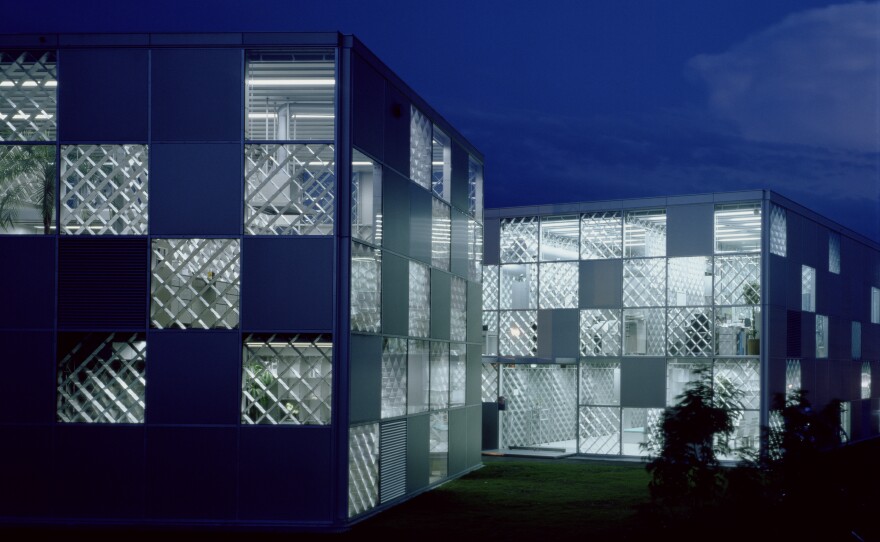 Ecoms House, 2004, in Tosu, Japan, shows off aluminum as an efficient building material.