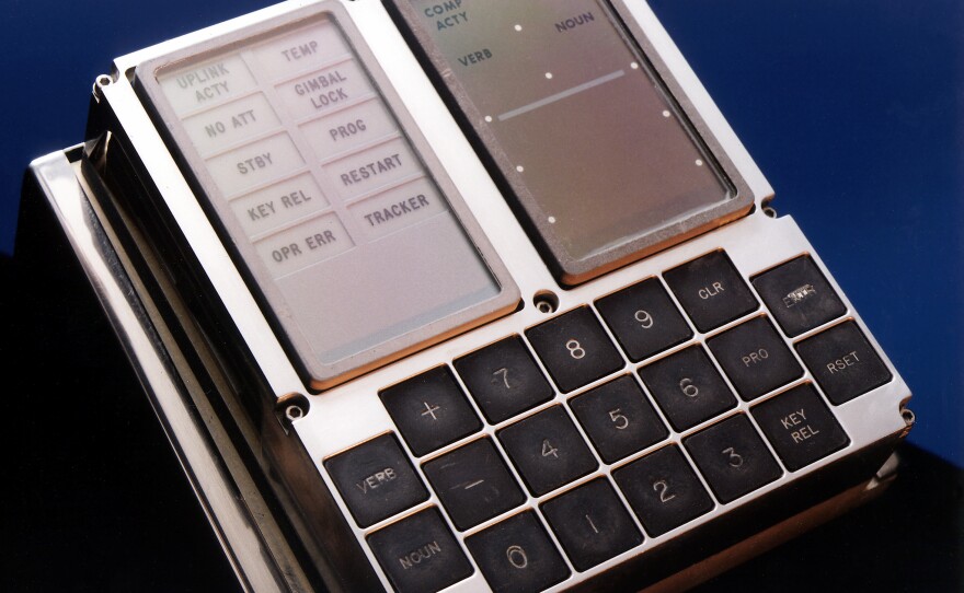 The Apollo computer interface box was used in the F-8 digital fly-by-wire program.
