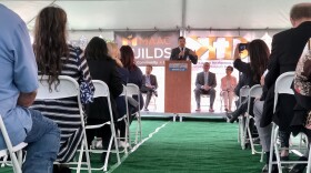 MAAC President and CEO Arnulfo Manriquez speaks at a groundbreaking ceremony, Oct. 3, 2022.