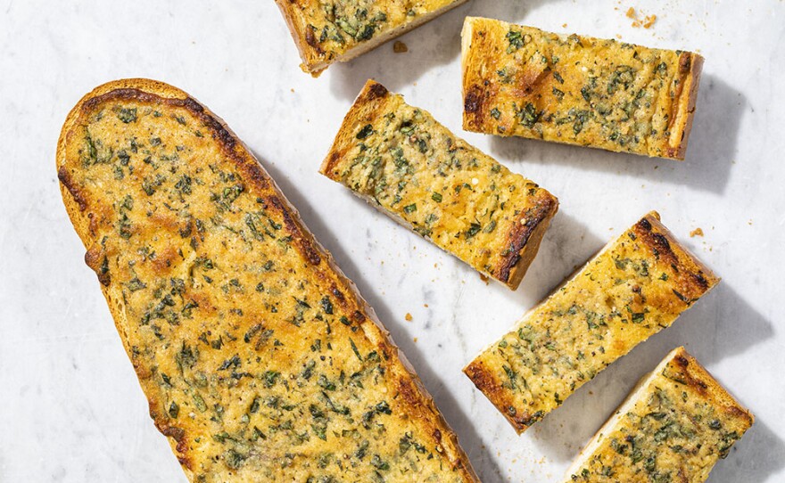 Roasted Garlic-Parmesan Bread