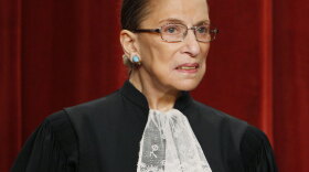 Supreme Court Justice Ruth Bader Ginsburg was briefly hospitalized Wednesday night after having a bad reaction to some medicine.