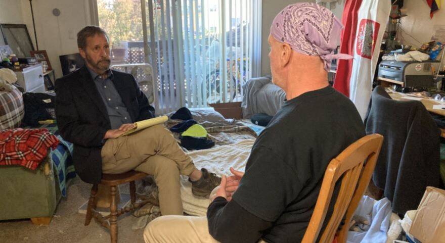 Reporter Thomas Fudge speaks with Michael, a medical cannabis user who suffered severe nausea called cannabinoid hyperemesis syndrome, which put him in the hospital. San Diego, Calif. Feb 15, 2023.