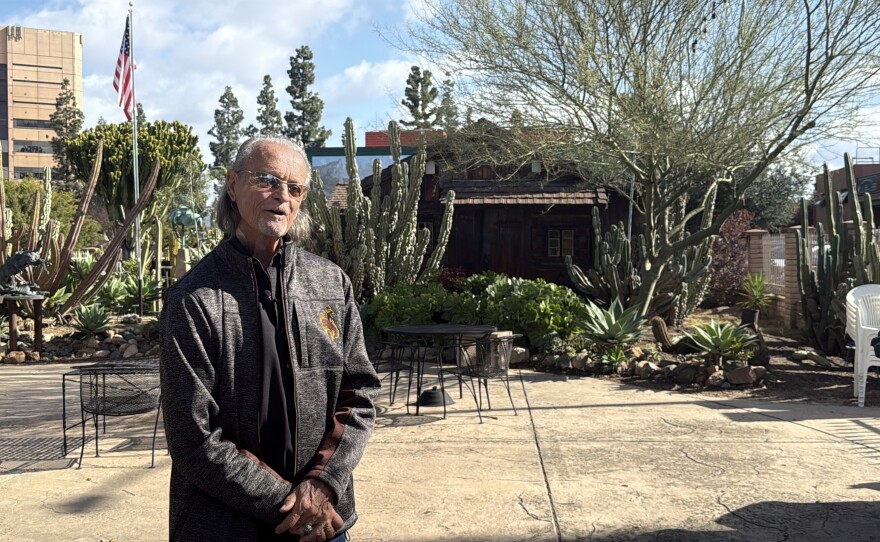 Mike Bostwick, curator of the museum's botanical garden is shown in the garden on Jan. 8, 2026.