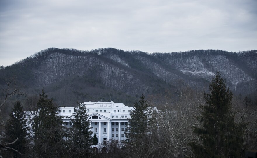 A view of Jim Justice's Greenbrier Resort in White Sulphur Springs, W.Va., in 2013.