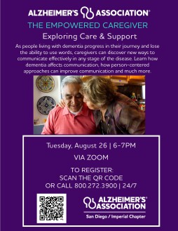 Alzheimer's Association: Exploring Care and Support Services - Virtual