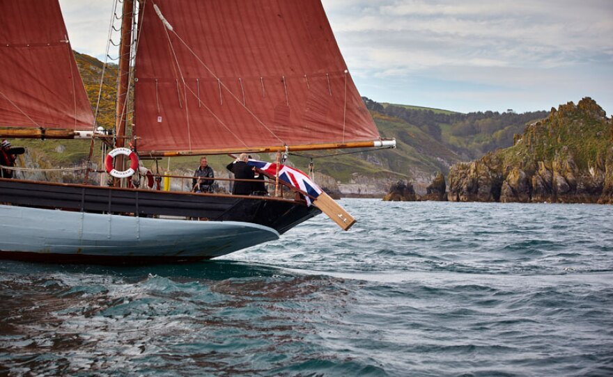 Film still of a sea burial from episode 2, “How To Catch A Lobster.”