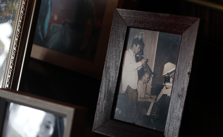 An old photograph of the younger days of aristocrat Charles Courtenay, 19th Earl of Devon, at his family seat of Powderham Castle in Devon, Britain.