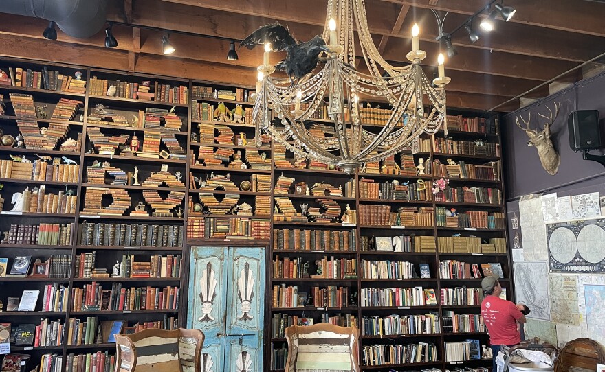 The interior of North Park's Verbatim Books is shown on Sept. 3, 2025. The space will be transformed to a dance floor for Desire, Calling, a queer reading series and dance party, on Saturday.