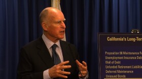 Gov. Jerry Brown spoke at a news conference in San Diego on the day he released his $155 billion proposed budget for 2014-15. 