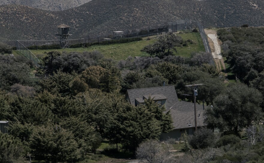The California Wolf Center from above, Julian, April 12, 2023.