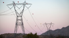 Power transmission lines run through Jacumba Hot Springs, March 9, 2021. 