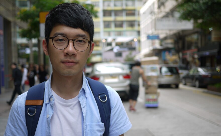 Nathan Law, 23, is a former leader of Hong Kong's 2014 Umbrella Movement protests against China. Now he is the city's youngest legislator ever, and says he will support additional protests against the mainland.