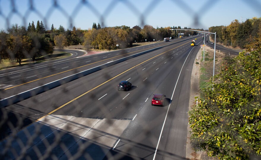 Interstate 5 separates the Pocket and Meadowview neighborhoods — two adjacent but starkly different communities in Sacramento.