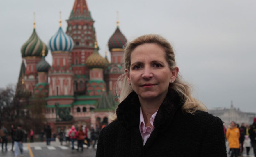 Dr. Amanda Foreman in Moscow, Russia.