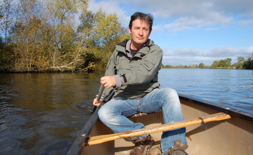 Colin Stafford-Johnson on the Shannon River.