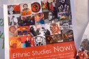 A poster with images of people and leaders from different ethnic backgrounds was displayed at a Lincoln High School meeting of San Diego teachers promoting ethnic studies in schools, May 19, 2015.